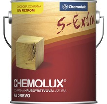Hrubovrstvá syntetická lazúra Chemolux S Extra orech 2,5 l-thumb-0