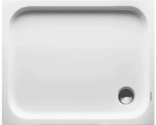 Sprchová vanička DURAVIT D-Code 1000 x 800 x 85 mm biela hladké 720106000000000 Obdĺžniková sprchová vanička s odtokom