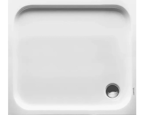 Sprchová vanička DURAVIT D-Code 1000 x 900 x 85 mm biela hladké 720107000000000 Štvorcová sprchová vanička zo sanitárnej keramiky s odtokovou súpravou