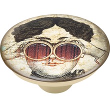 Nábytkový gombík s motívom ženy a ďalekohľadu