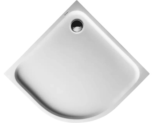 Sprchová vanička DURAVIT D-Code 900 x 900 x 85 mm biela hladké 720108000000000 Rohová sprchová vanička zo sanitárneho akrylátu s odtokom