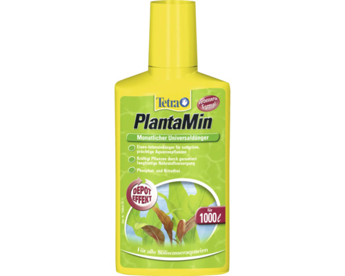 Hnojivo pre akváriové rastliny Tetra PlantaMin 250 ml Univerzálne hnojivo Tetra PlantaMin pre sladkovodné akváriá