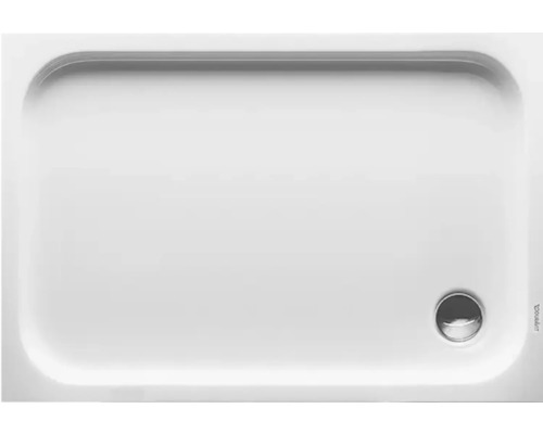 Sprchová vanička DURAVIT D-Code 1200 x 800 x 85 mm biela hladké 720113000000000 Obdĺžniková sprchová vanička zo sanitárnej keramiky s odtokom