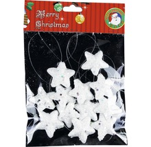 Vianočné hviezdy s trblietkami v balení