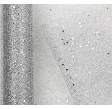 Rolka dekoračnej látky s trblietkami