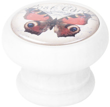 Nábytkový gombík s motívom motýľa