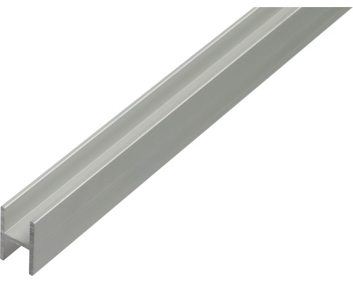 H profil alu strieborný elox 9,1x12x6,5x1,3 mm 1 m