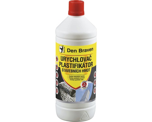Urýchľovač a plastifikátor stavebných hmôt DEN BRAVEN 1 l Urýchľovač a plastifikátor stavebných hmôt DEN BRAVEN 1 l