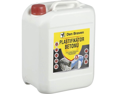 Plastifikátor betónu DEN BRAVEN 5 l Plastifikátor betónu DEN BRAVEN 5 l
