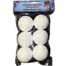 Balenie šiestich dekoračných gúľ pre vianočné dekorácie