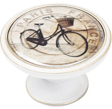 Nábytkový gombík s motívom bicykla