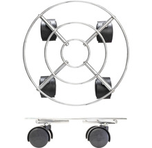 Kvetinový vozík z kovu s kolieskami