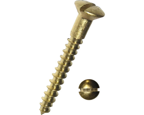 Mosadzná skrutka s šošovkovou hlavou a zodpovedajúcou krycou krytkou