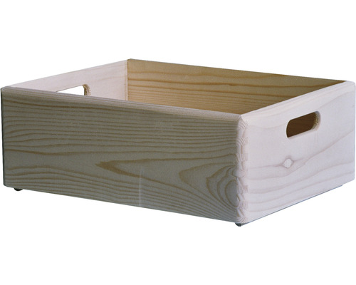 Drevená debna s úchytmi na skladovanie