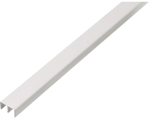 Profil vodiaci horný biely 6,5 mm 1 m