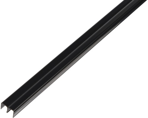 Profil vodiaci horný čierny 6,5 mm 2 m