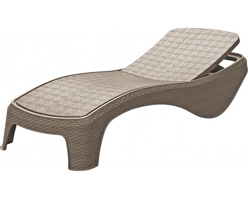 Záhradné ležadlo z ratanu s nastaviteľným operadlom