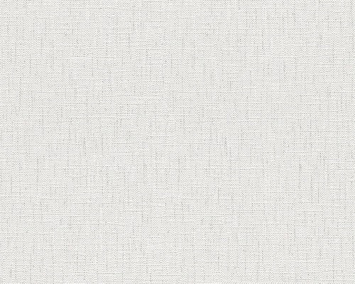 Vinylová tapeta Vzhľad textílie biela 0,53x10,05 m
