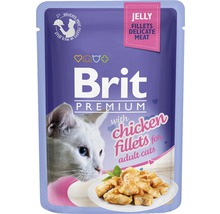 Kapsička pre mačky Brit Premium Chicken Fillets Jelly 85 g-thumb-0