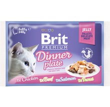 Kapsička pre mačky Brit Premium Dinner Plate Jelly 4x85 g-thumb-0