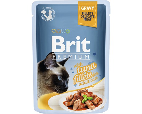 Kapsička pre mačky Brit Premium Tuna Fillets Gravy 85 g