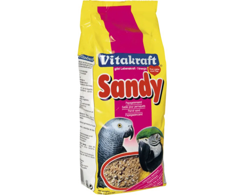 Balenie piesku pre papagáje Vitakraft Sandy, 2,5 kg, s obrázkom papagájov