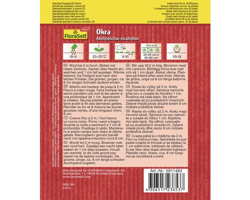 Semená Okry značky FloraSelf