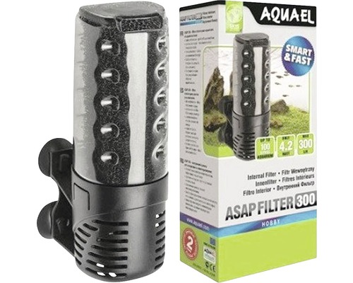Vnútorný filter Aquael ASAP 300 s obalom produktu