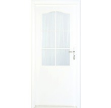 Interiérové dvere Single 2 presklené 80 P, biele-thumb-0