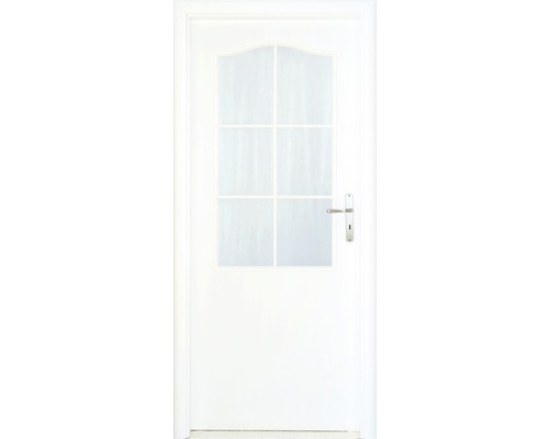 Interiérové dvere Single 2 presklené 80 P, biele