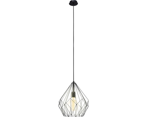 Luster Eglo 49257 Carlton E27 1x60W čierny