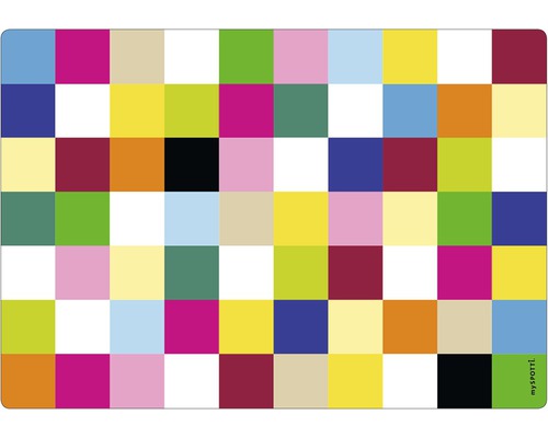 Obkladový panel do kuchyne mySPOTTI pop Mozaika 41x59 cm Štvorcová hracia podložka s rôznymi farbami