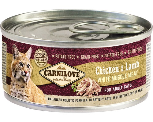 Konzerva pre mačky Carnilove Chicken & Lamb 100 g