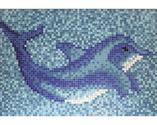 Mozaikový obraz Delfín veľký 110x160 cm-0