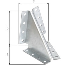 Kovový uholník s otvormi na upevnenie