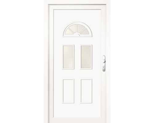 Vchodové plastové dvere A1400 100 P, biele