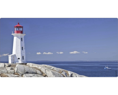 Obklad do kúpeľne mySPOTTI aqua Lighthouse 90x45 cm Maják na skalách pri mori pod modrou oblohou
