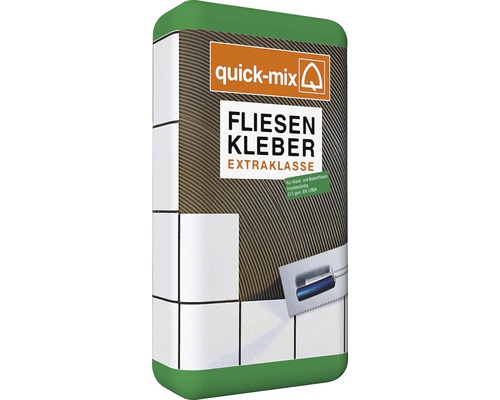 Lepidlo na obklady a dlažbu QUICK MIX BK Extra C1T mrazuvzdorné 5 kg Lepidlo na obklady Quick-Mix extra triedy vo vreci
