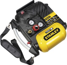 Kompresor Stanley s výkonom 1,5 HP, 5-litrovou nádržou a tlakom 10 barov