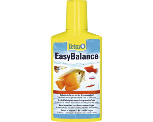 Prípravok na úpravu vody Tetra Aqua EasyBalance 250 ml Tetra EasyBalance úprava vody znižuje počet výmen vody a stabilizuje hodnoty vody až na 6 mesiacov