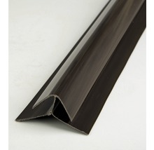 Profil pre plastové palubky rohový vonkajší 3000 x 26 x 26 mm tmavé drevo-thumb-1