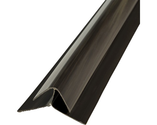 Profil pre plastové palubky rohový vonkajší 3000 x 26 x 26 mm tmavé drevo Profilová lišta pre podlahové krytiny