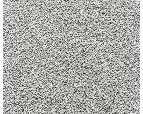 Koberec Silkysoft Velur Frisé sivý šírka 400 cm (metráž) Detail šedého koberca