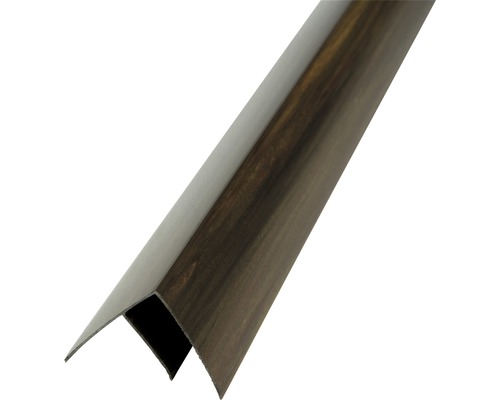 Profil pre plastové palubky hrebeňový 3000 x 32 x 26 mm tmavé drevo Rohový profil z plastu