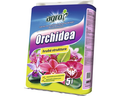 Substrát pre orchidey Agro 5 l Agro substrát pre orchidey v päťlitrovom balení