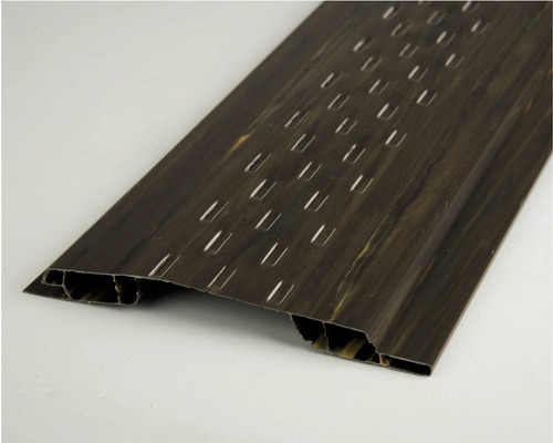 Profil pre plastové palubky ventilačný 3000 x 115 x 90 mm tmavé drevo