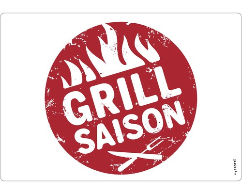 Obkladový panel do kuchyne mySPOTTI pop Grillsaison 41x59 cm Symbol grilovacej sezóny