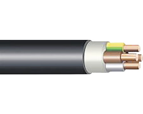 Viacžilový napájací kábel s vonkajším plášťom a medenými vodičmi
