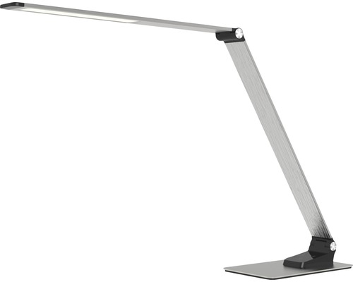 LED stolová lampa 11W 550lm 3000-4500-6000K strieborná stmievateľná