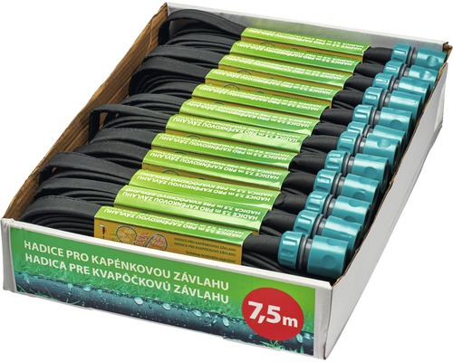 Zavlažovacia hadica pre kvapkovú závlahu, dĺžka 7,5 metra, v krabici